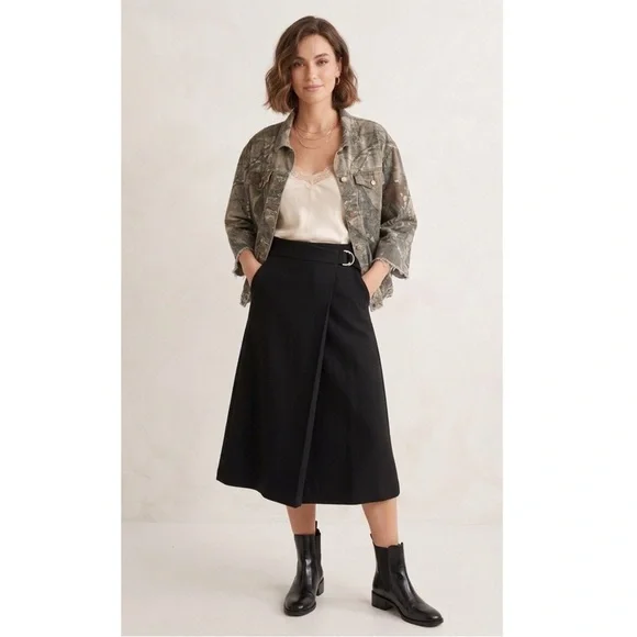 SHEIN RealTree Style Camo Raw Hem 3/4 Sleeve Gorpcore Trucker Denim Jacket- Sz M - Picture 2 of 9